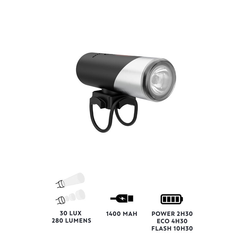 LUZ DELANTERA BICICLETA LED FL 500 USB - Decathlon