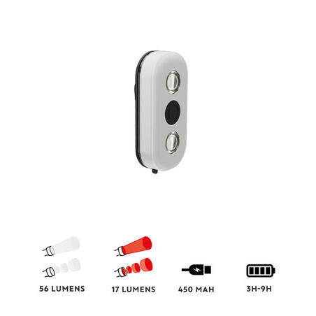 Ліхтар 900 LED передній/задній на велосипед з USB