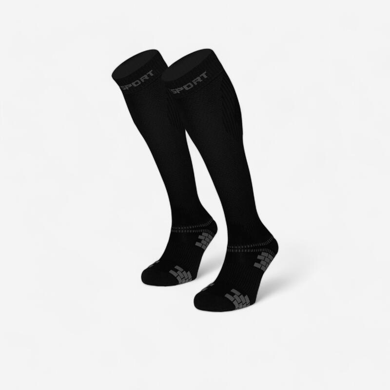 Chaussettes de compression mixte Recovery EVO BV SPORT noires