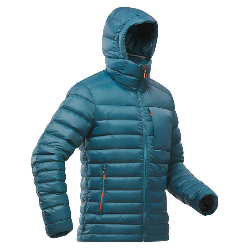 Men's Mountain Trekking Down Jacket with Hood - MT500 -10°C