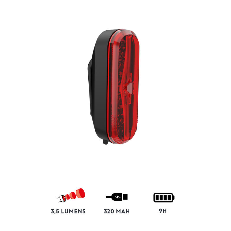 Lampka rowerowa LED Elops RL 510 tylna USB