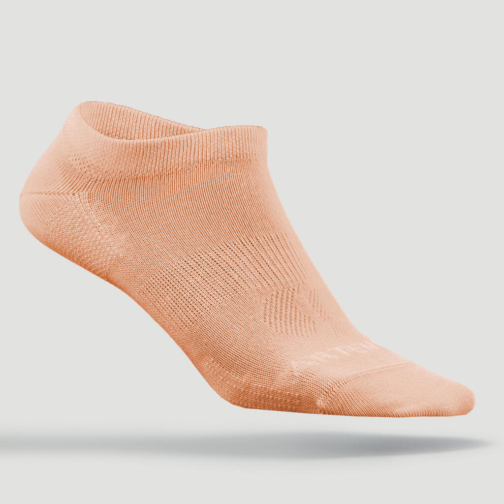 Športové ponožky RS 160 nízke oranžové, béžové, tmavomodré (6 párov)