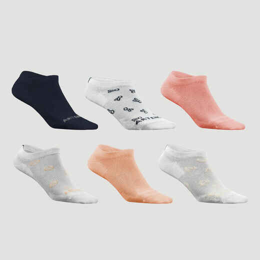 
      Športové ponožky RS 160 nízke oranžové, béžové, tmavomodré (6 párov)
  