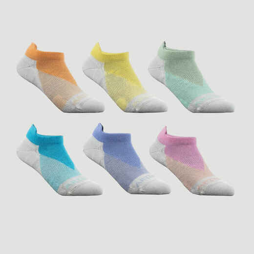 
      Detské tenisové ponožky RS 160 Lowedge nízke viacfarebné (6 párov)
  
