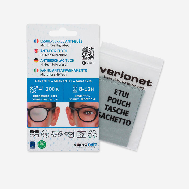 Lingettes nettoyantes lunettes anti buee efficaces - 50 lingettes