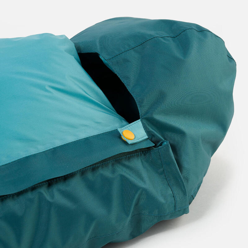 Erg warme voetenzak voor baby's waterdicht meegroeiend -25°C turquoise