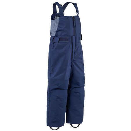 KIDS’ WARM AND WATERPROOF SKI SDUNGAREES - 500 PNF - NAVY BLUE 