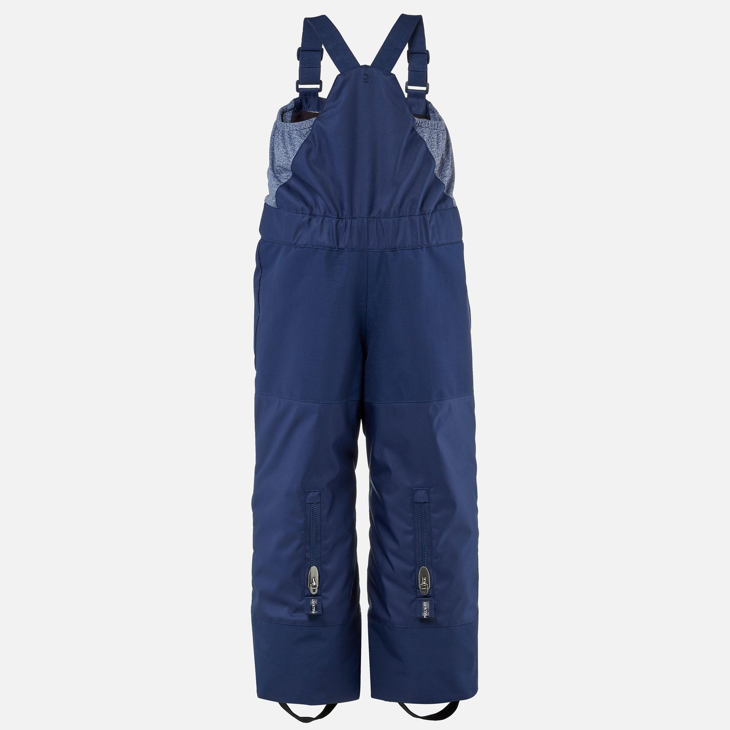 KIDS’ WARM AND WATERPROOF SKI SDUNGAREES - 500 PNF - NAVY BLUE  3/6