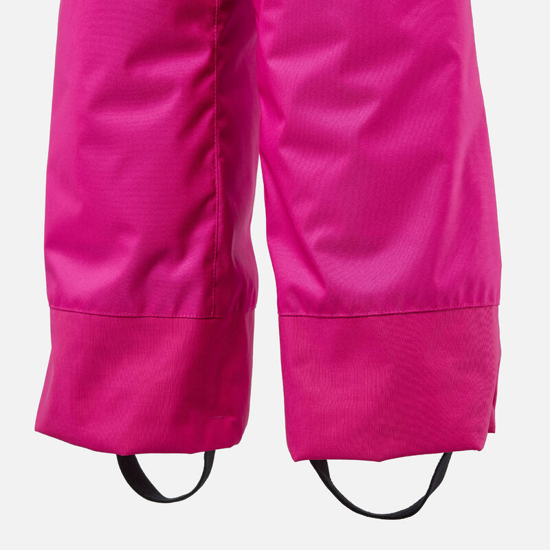 Pantalon schi 100 Roz Fluo Copii