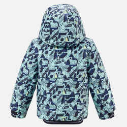 Kids’ Extra Warm and Waterproof Padded Ski Jacket 180 Warm - Graphite Blue