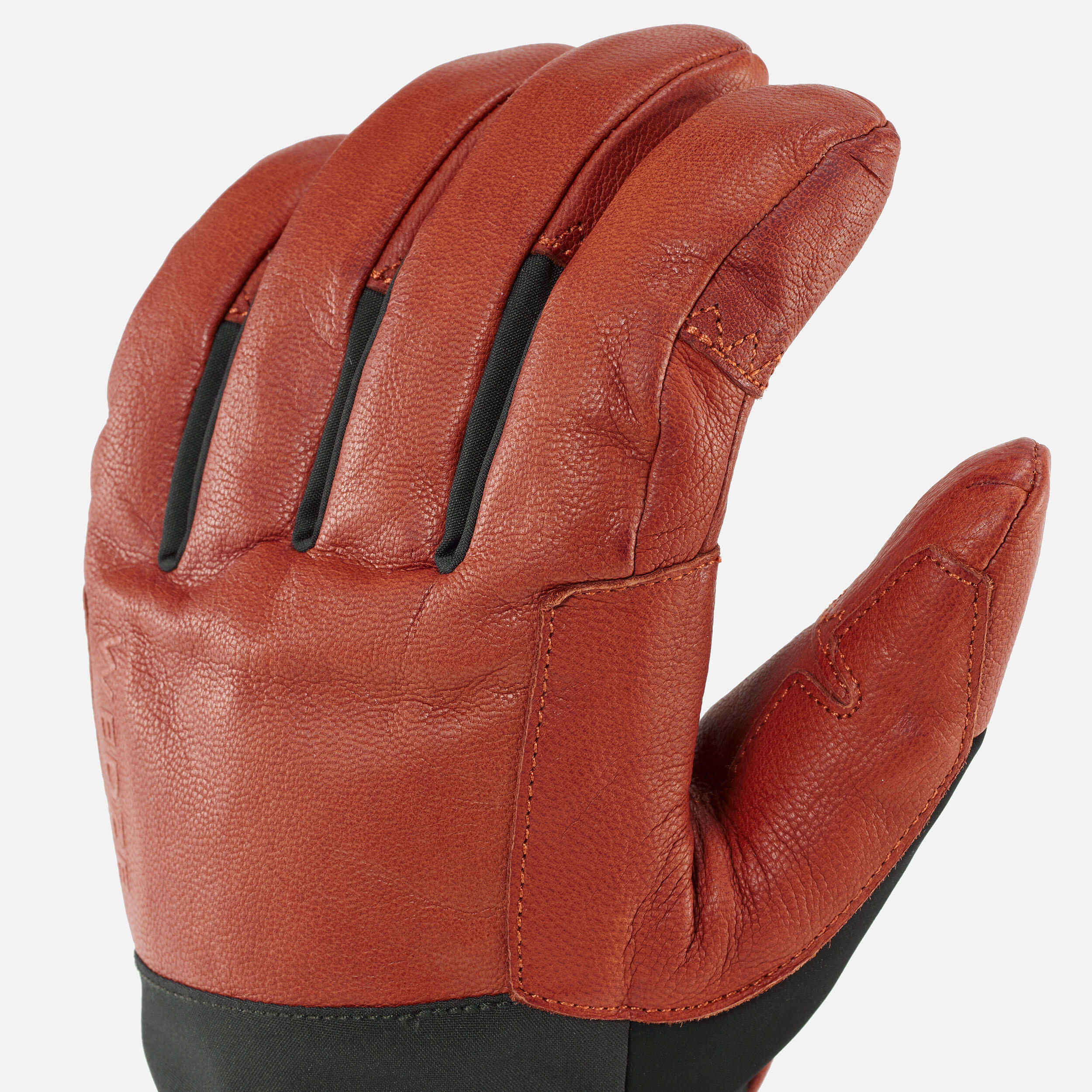 Warm Ski Gloves - 900 Brown/Black - WEDZE