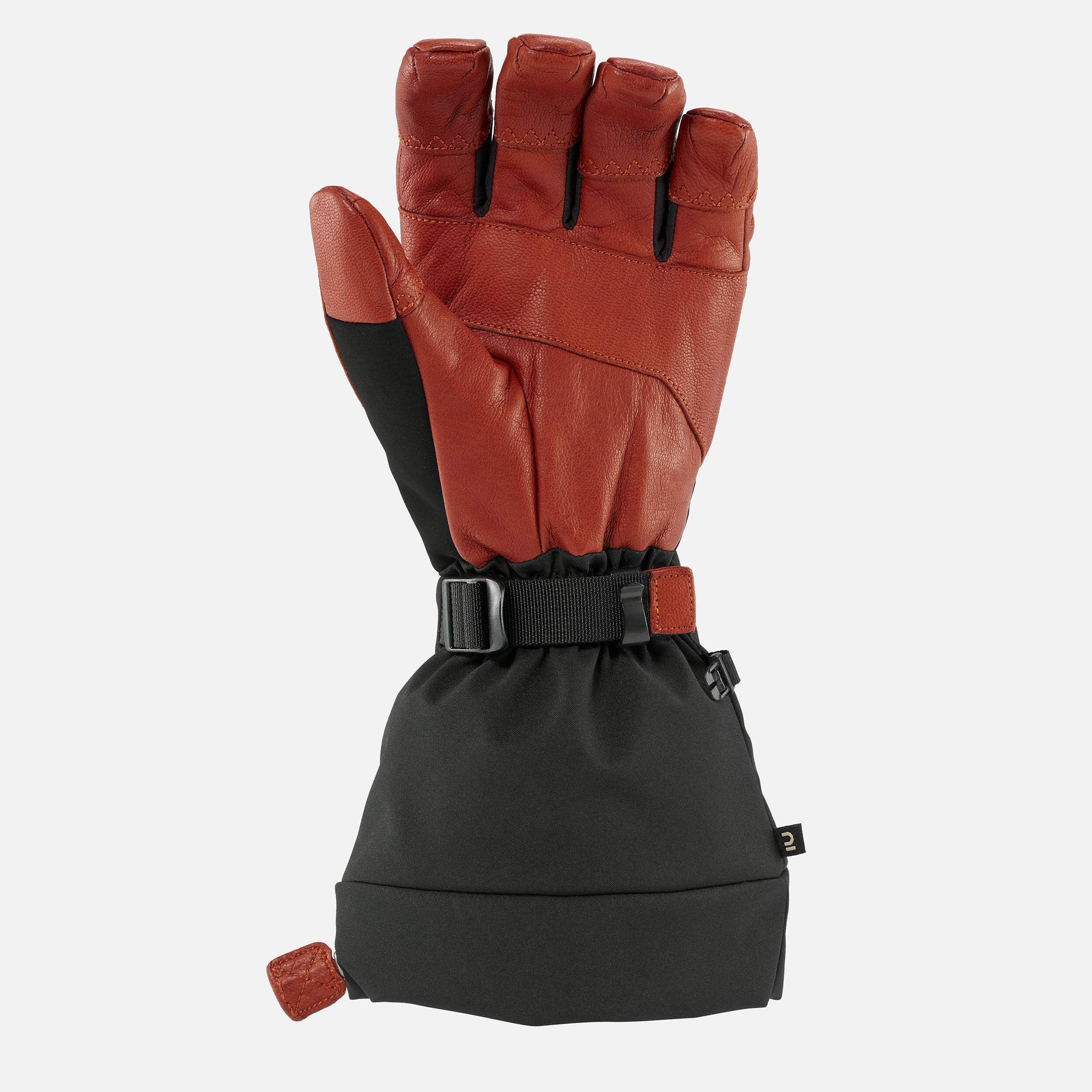 Warm Ski Gloves - 900 Brown/Black - WEDZE