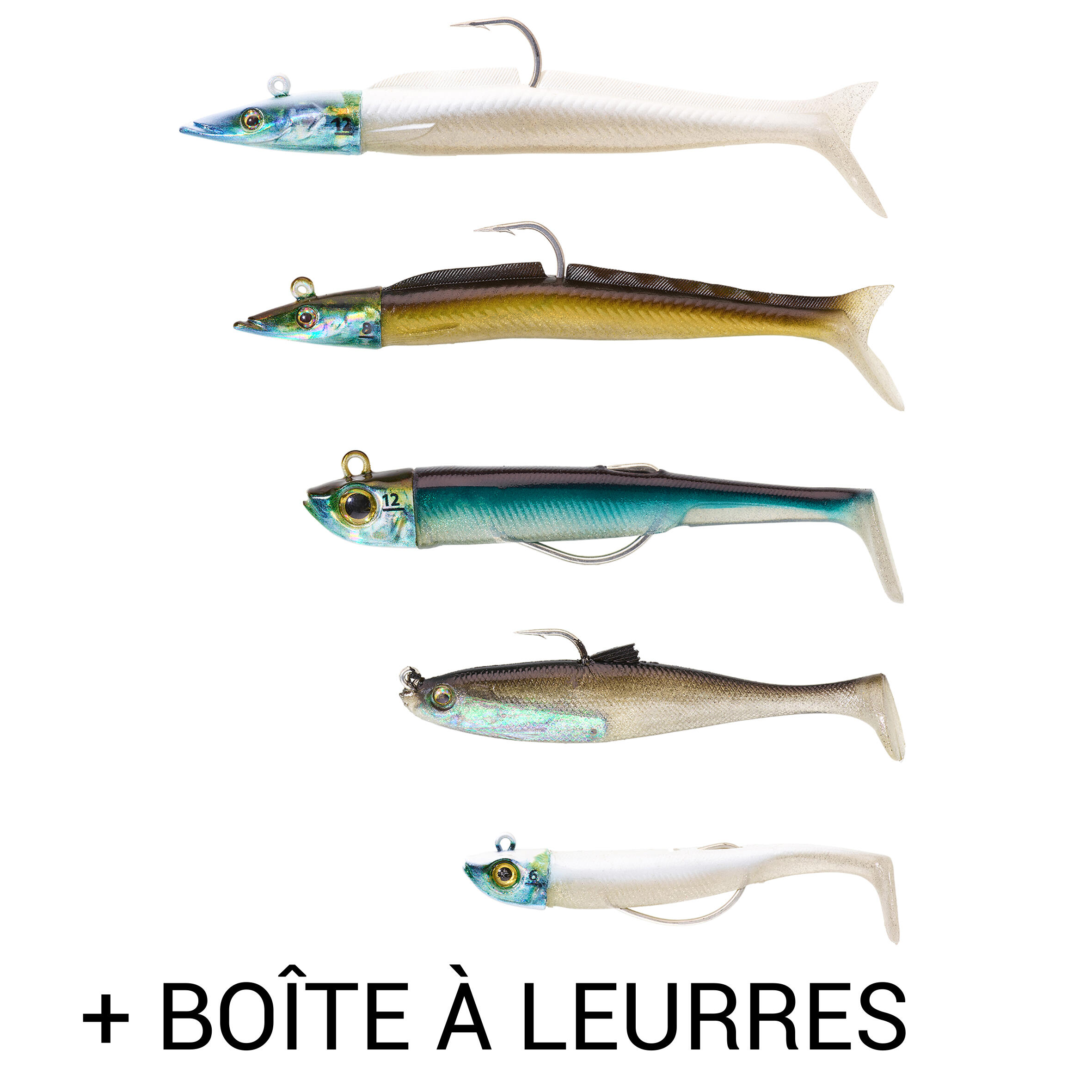 KIT BOITE & LEURRES SOUPLES BSF S SW pêche en mer 6/6