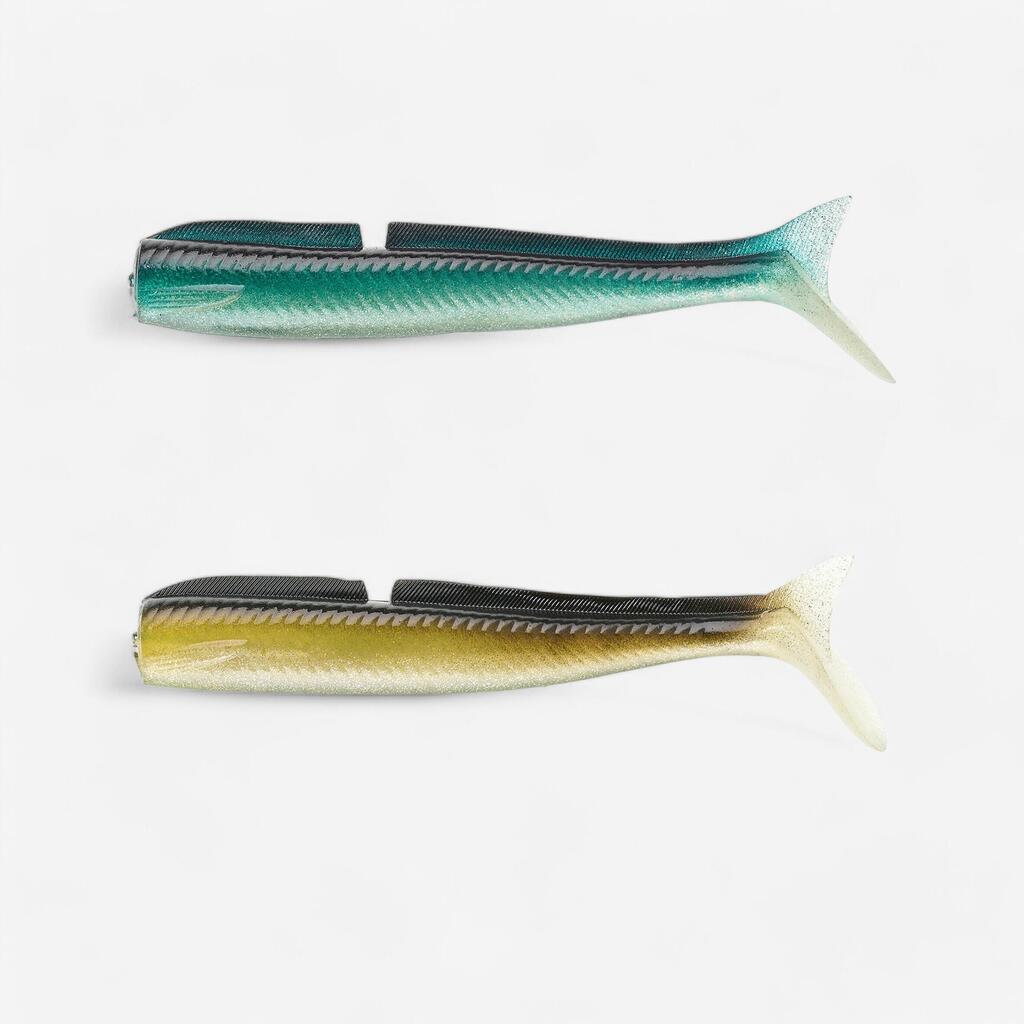 Leurre souple pêche en mer corps EELO 110 X2
