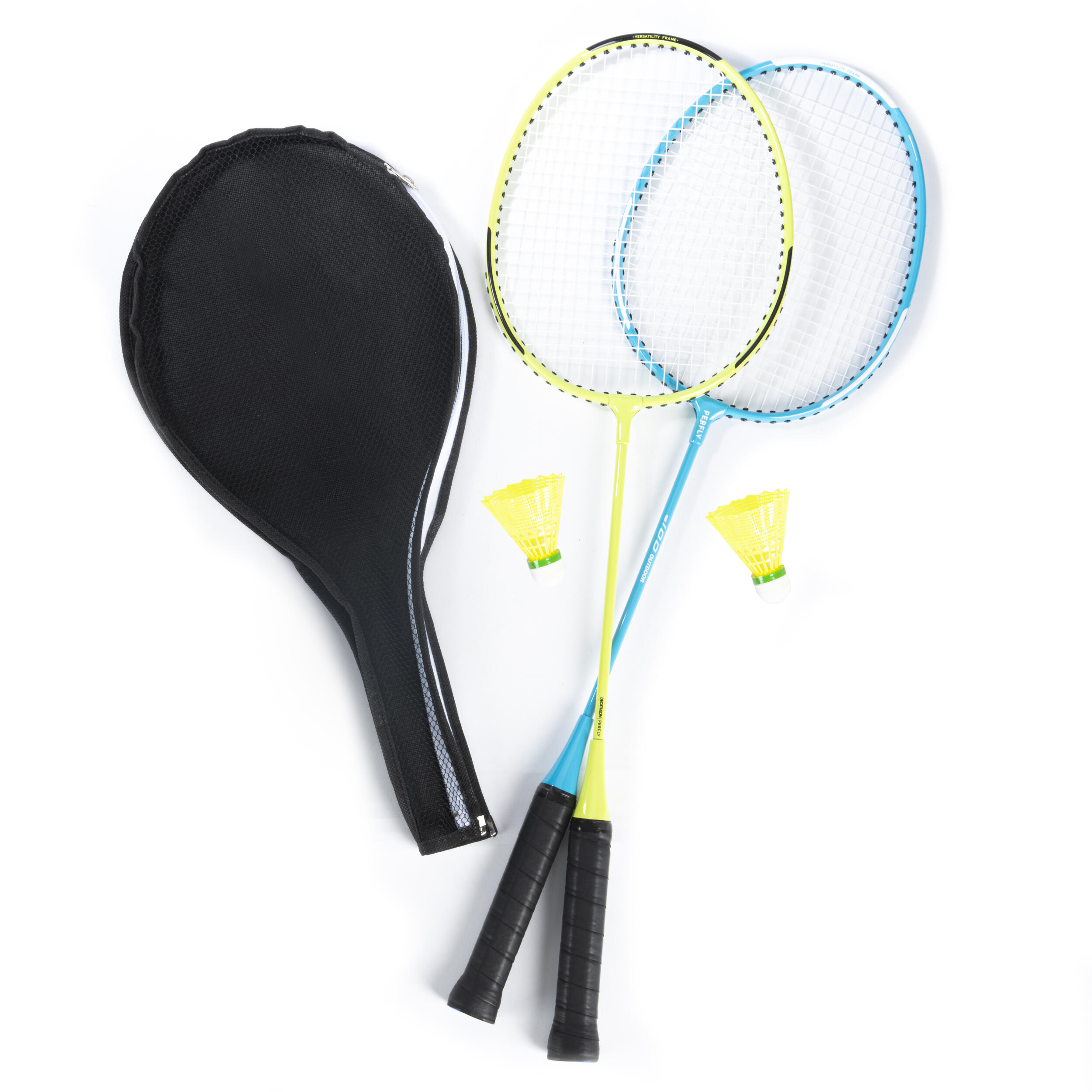 2 Player Pro Badminton Ensemble avec raquette 2 volant Extérieur Jardin Jeu Sports 