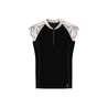 Women's short-sleeved top for Aquagym and Aquafitness black daph white