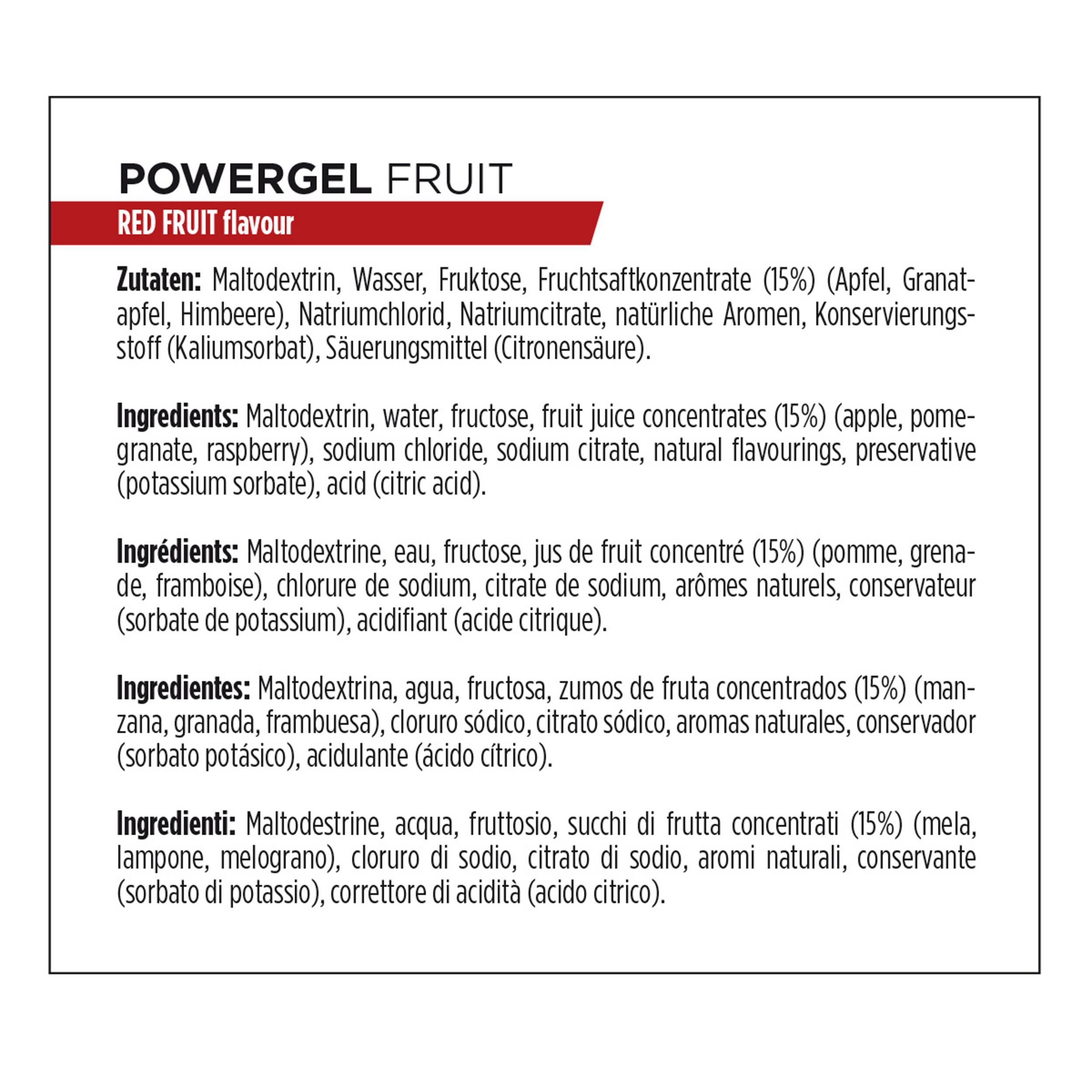 Gel énergétique POWER GEL fruits rouges 24x41g 4/4