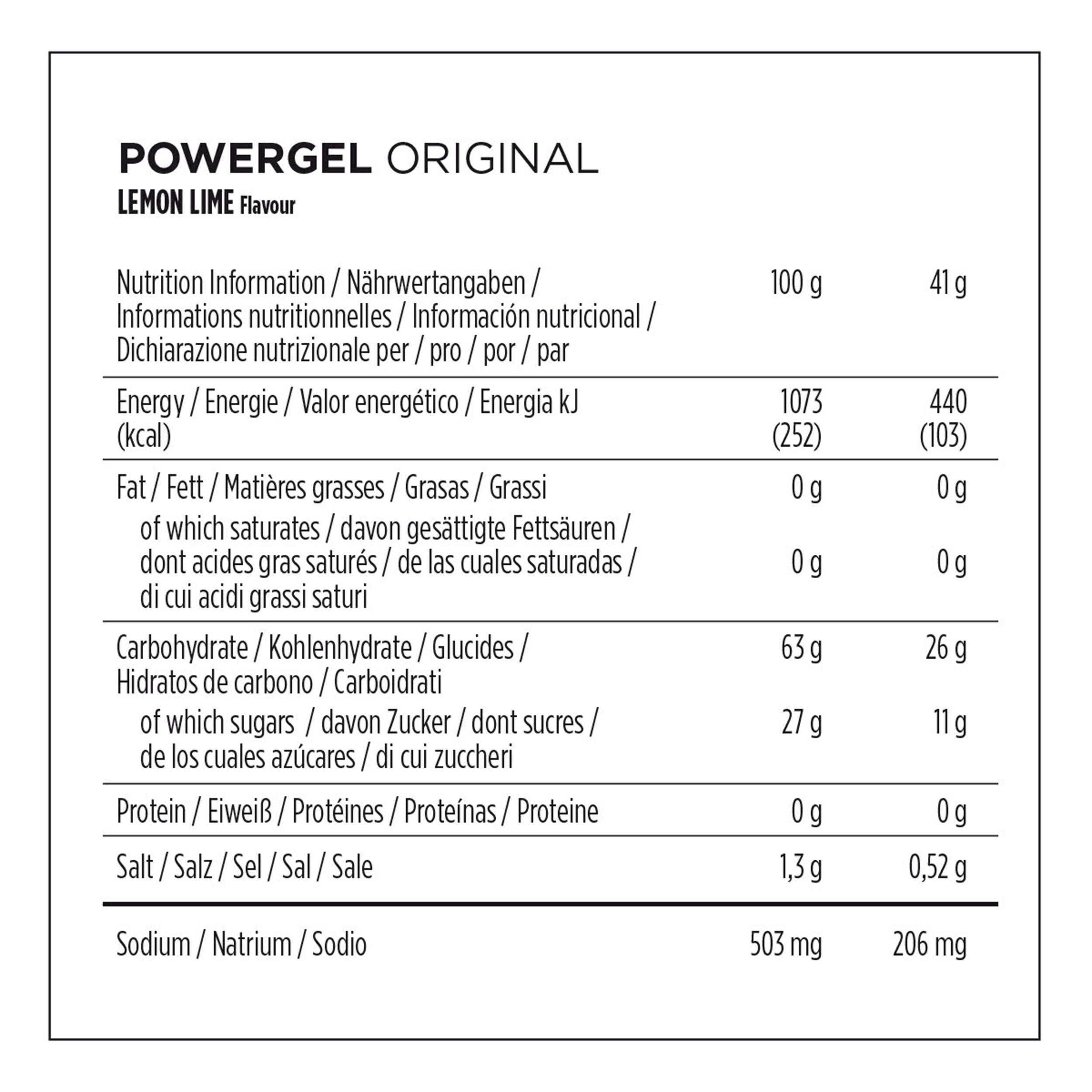 PowerGel Lemonlime Energy Gel 41 g X24