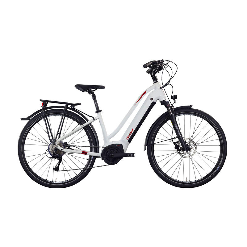 VÉLO TREKKING ÉLECTRIQUE - OGP 340 WHITE GLOSSY