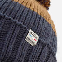 כובע סקי לילדים Grand Nord תוצרת צרפת - כחול חום