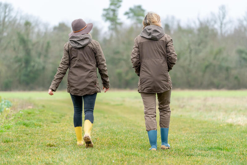 Bottes de pluie femme 100 brique