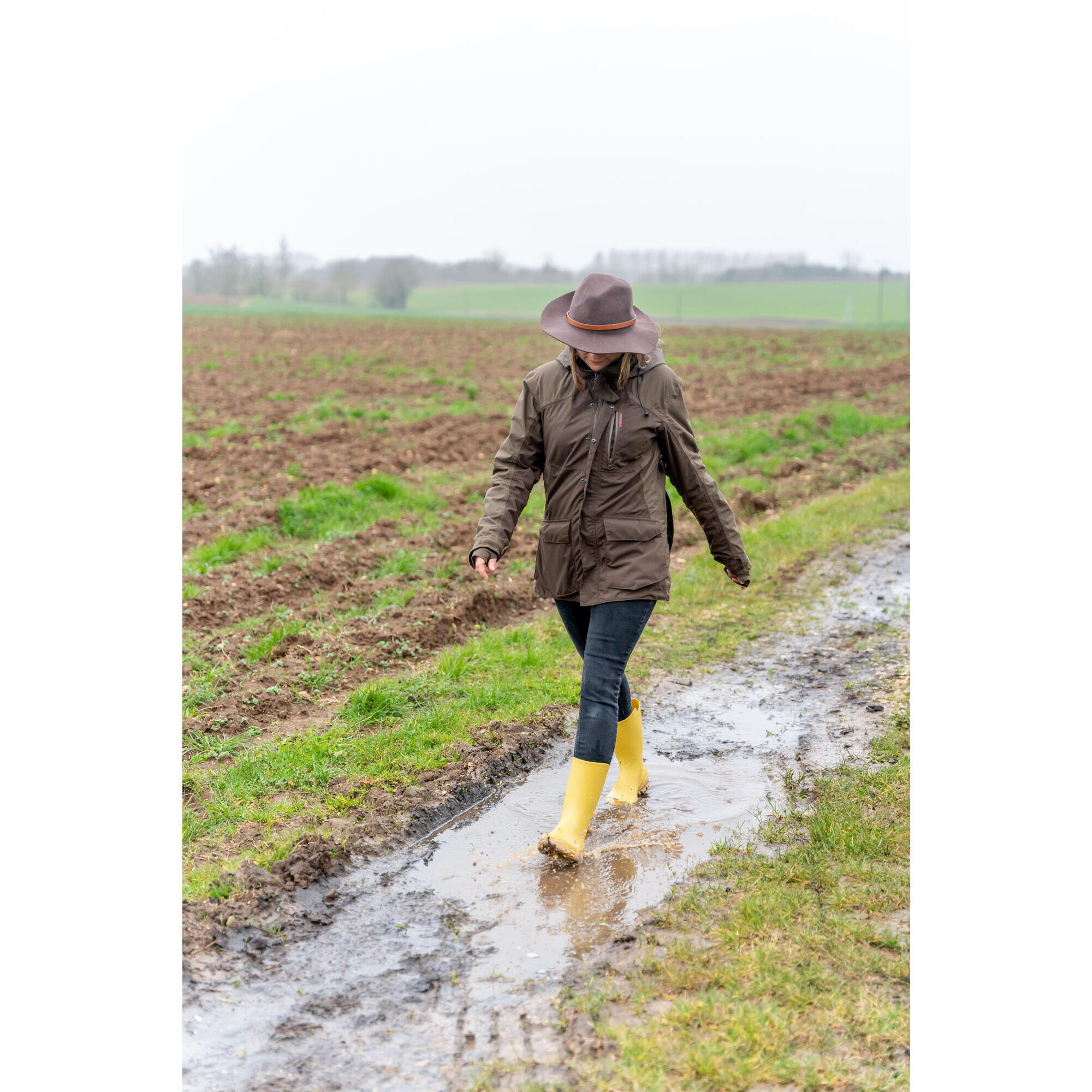 I100 Women's Short Wellies - YELLOW 2/7