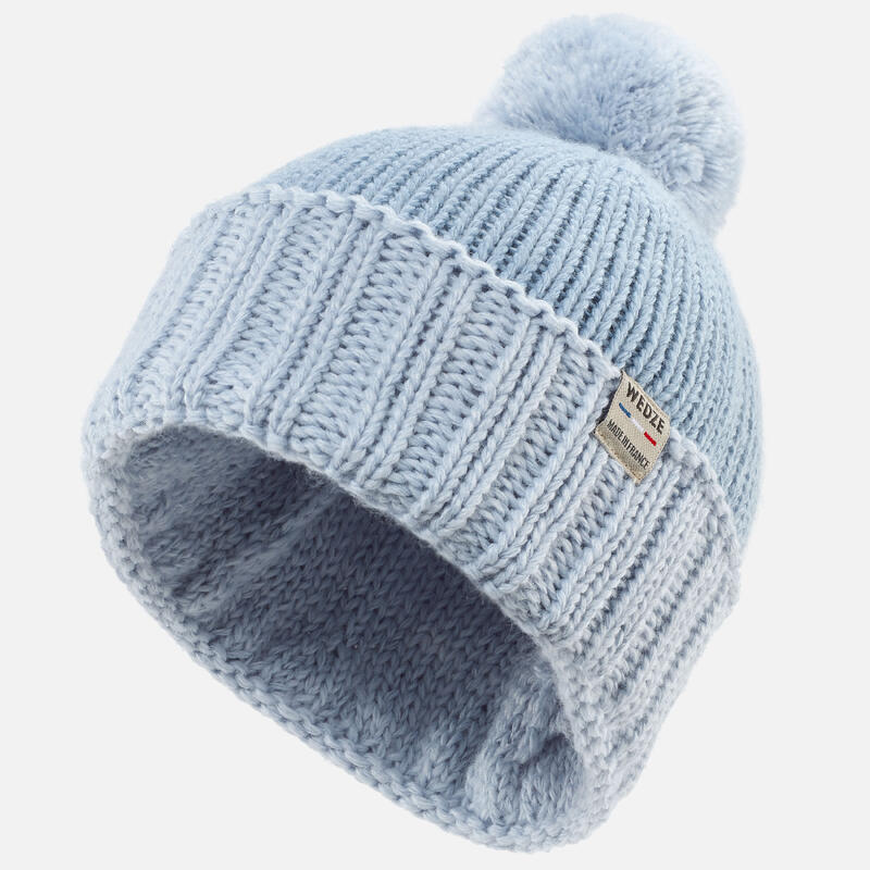 BONNET DE SKI MADE IN FRANCE ENFANT - GRAND NORD - BLEU GRIS