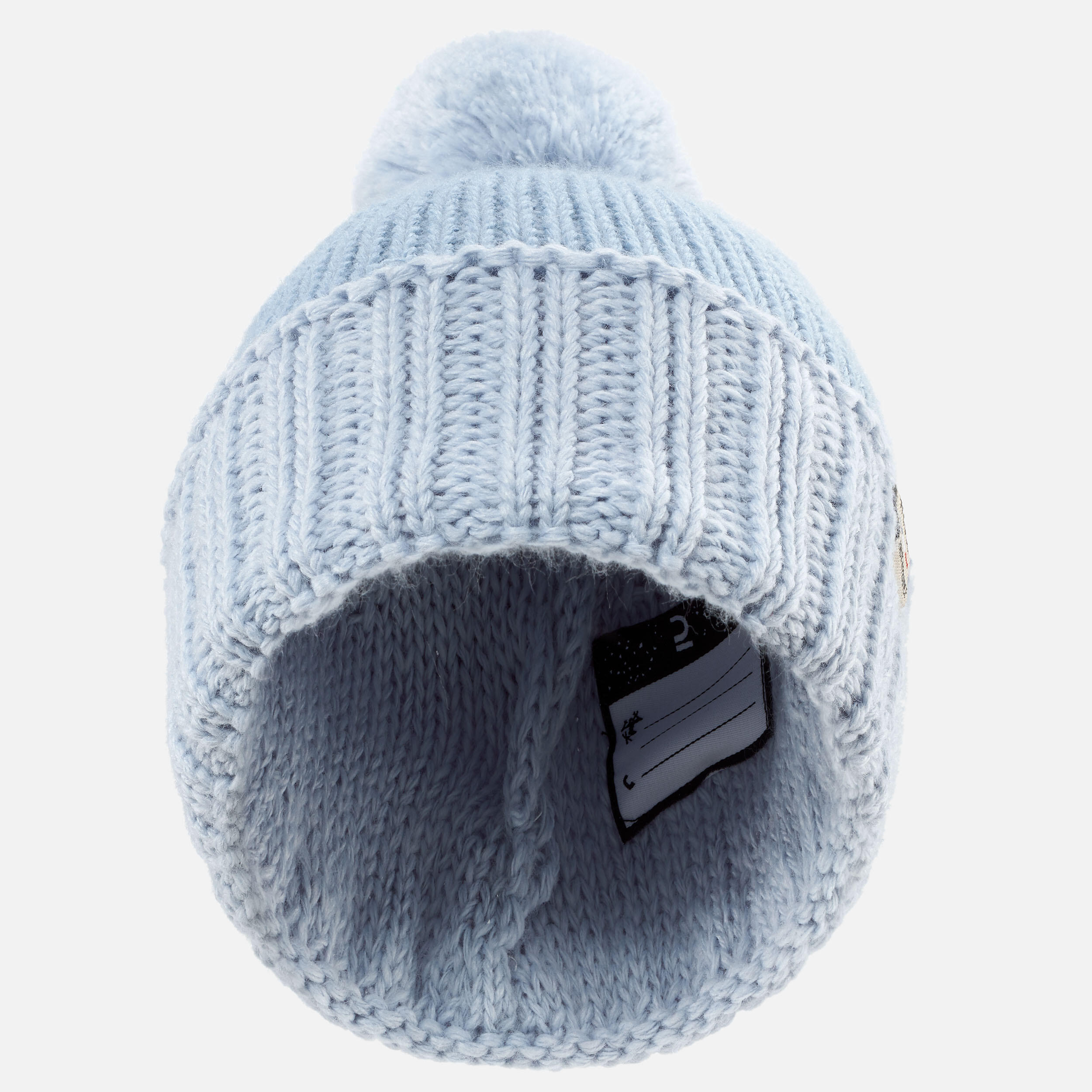 WEDZE Kids’ Ski Hat Made in France Grand Nord - Blue Grey