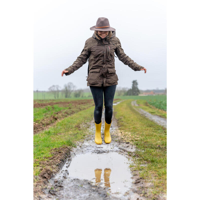 BOTTES DE PLUIE 100 FEMME - JAUNE