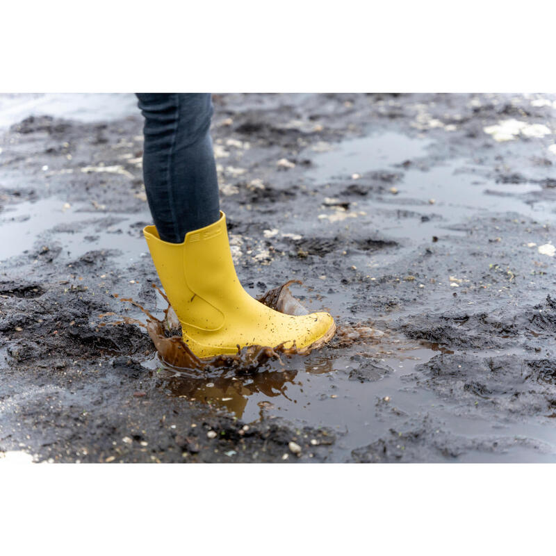 BOTTES DE PLUIE 100 FEMME - JAUNE