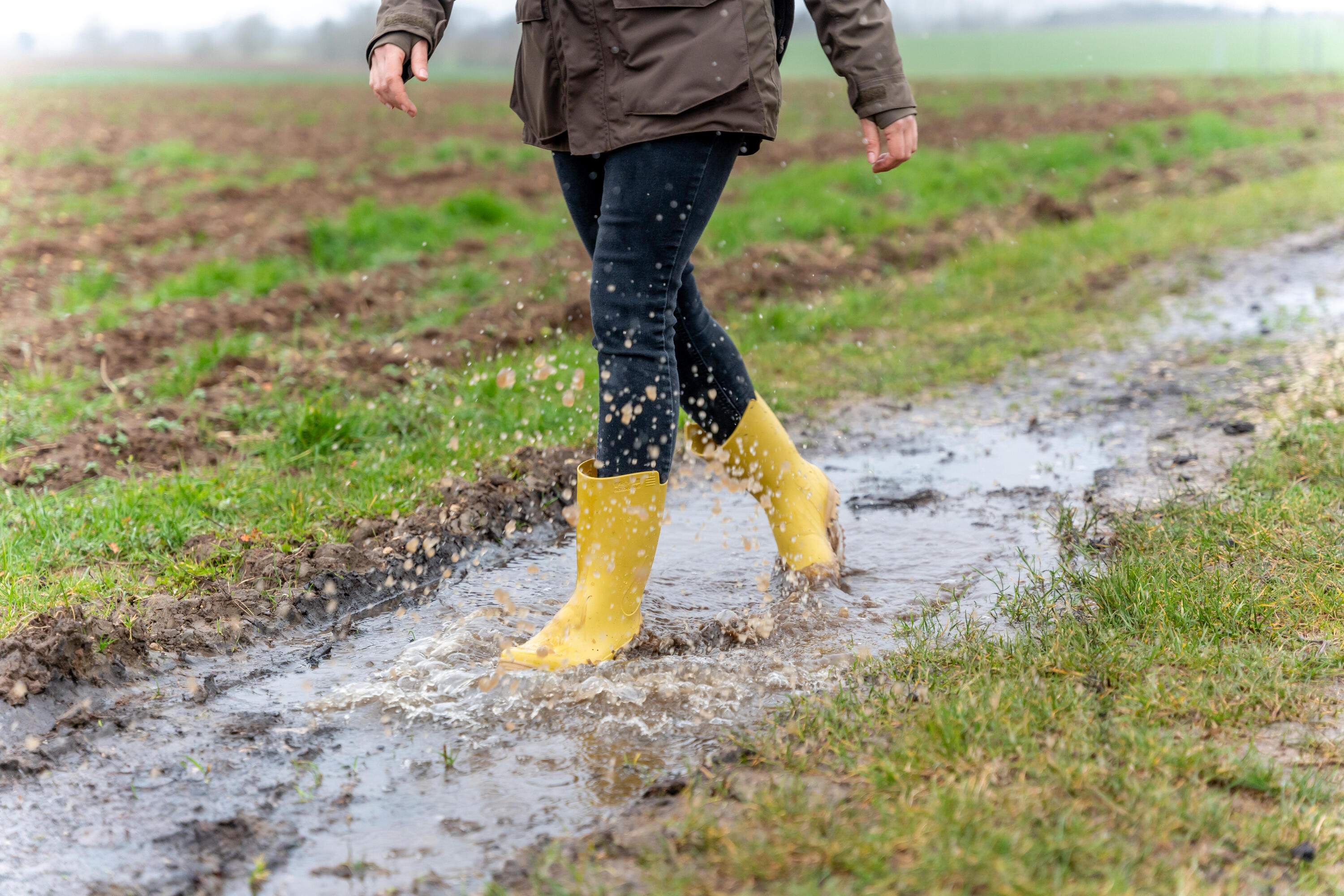 Regenstiefel Damen 100 ziegelrot 10/10