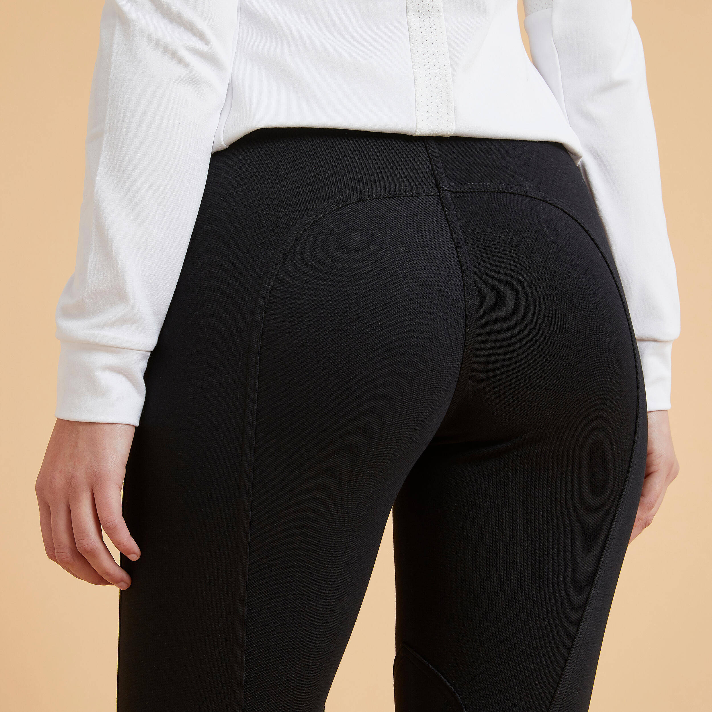 Women's Horse Riding Jodhpurs 100 - Black -  5