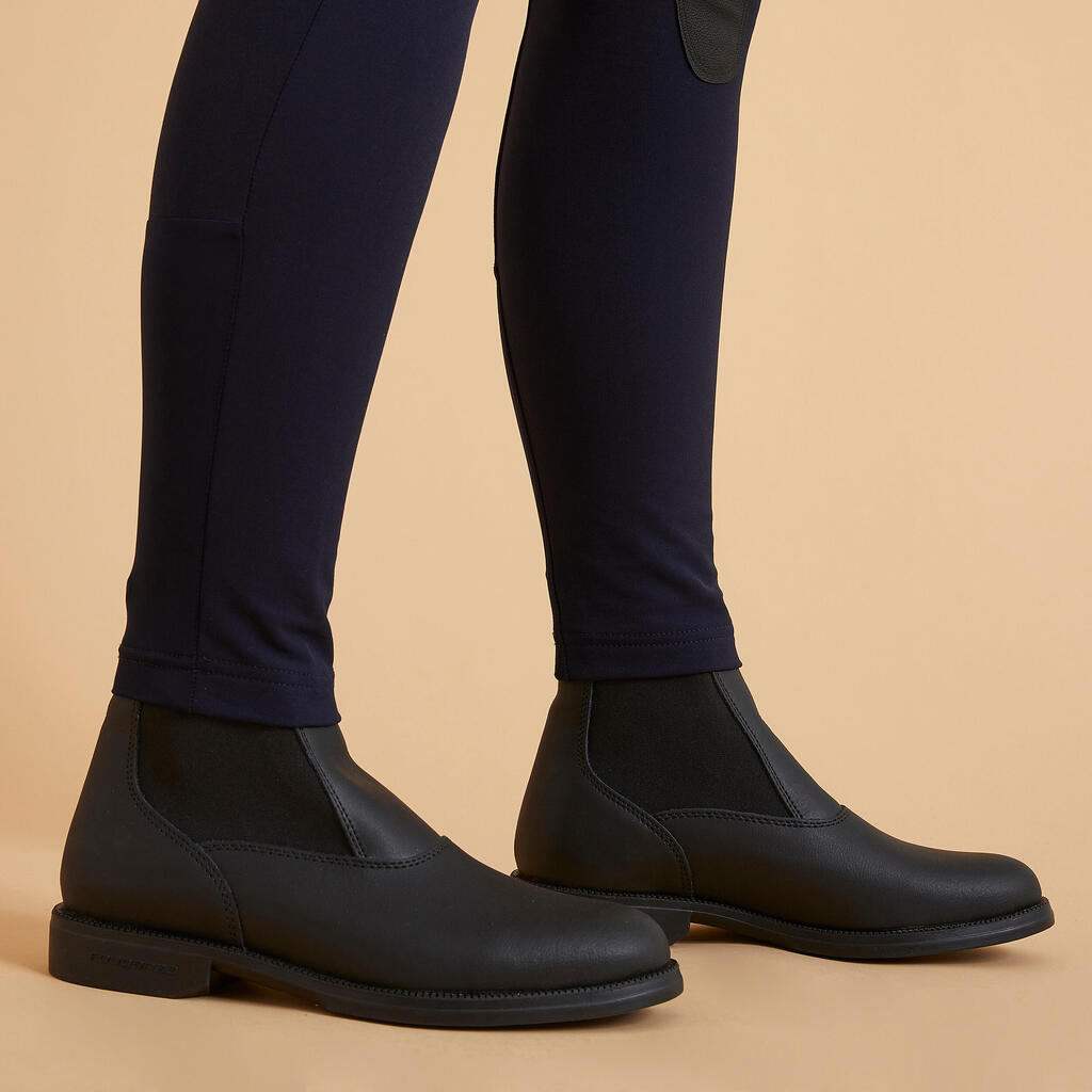 500 Women's Grippy Horse Riding Jodhpurs - Navy