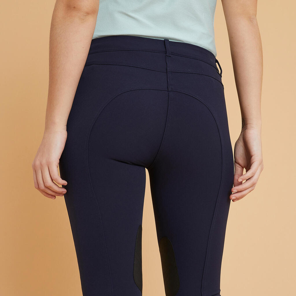 Women's Horseback Riding Grippy Breeches 500