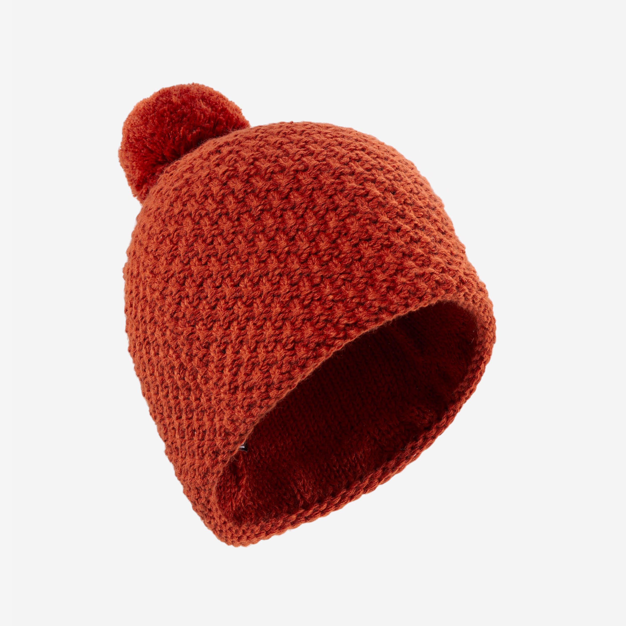 WEDZE Adults' Made in France Beanie Hat TIMELESS 500 - Red
