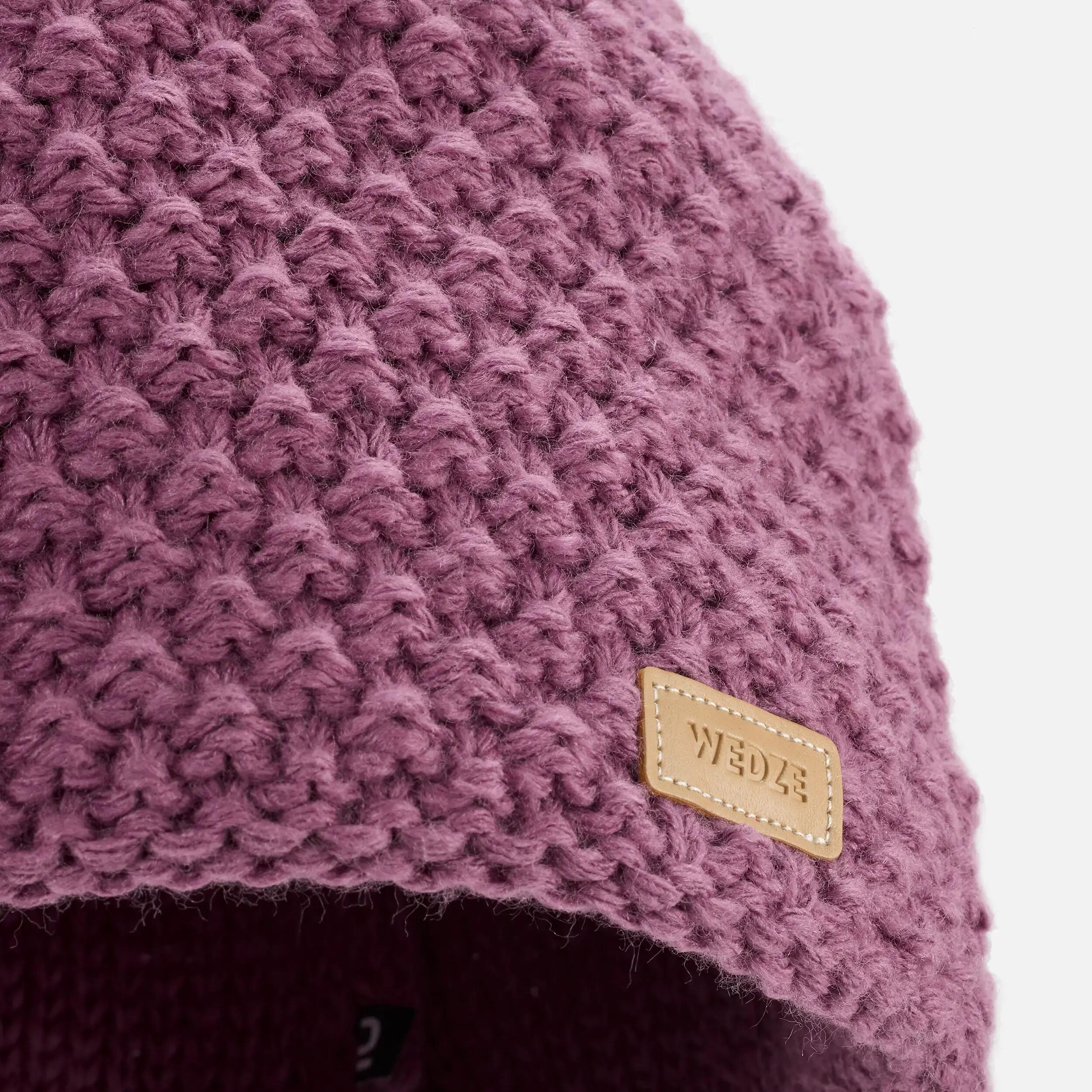 ADULT SKI HAT MADE IN FRANCE - TIMELESS - PURPLE -  4