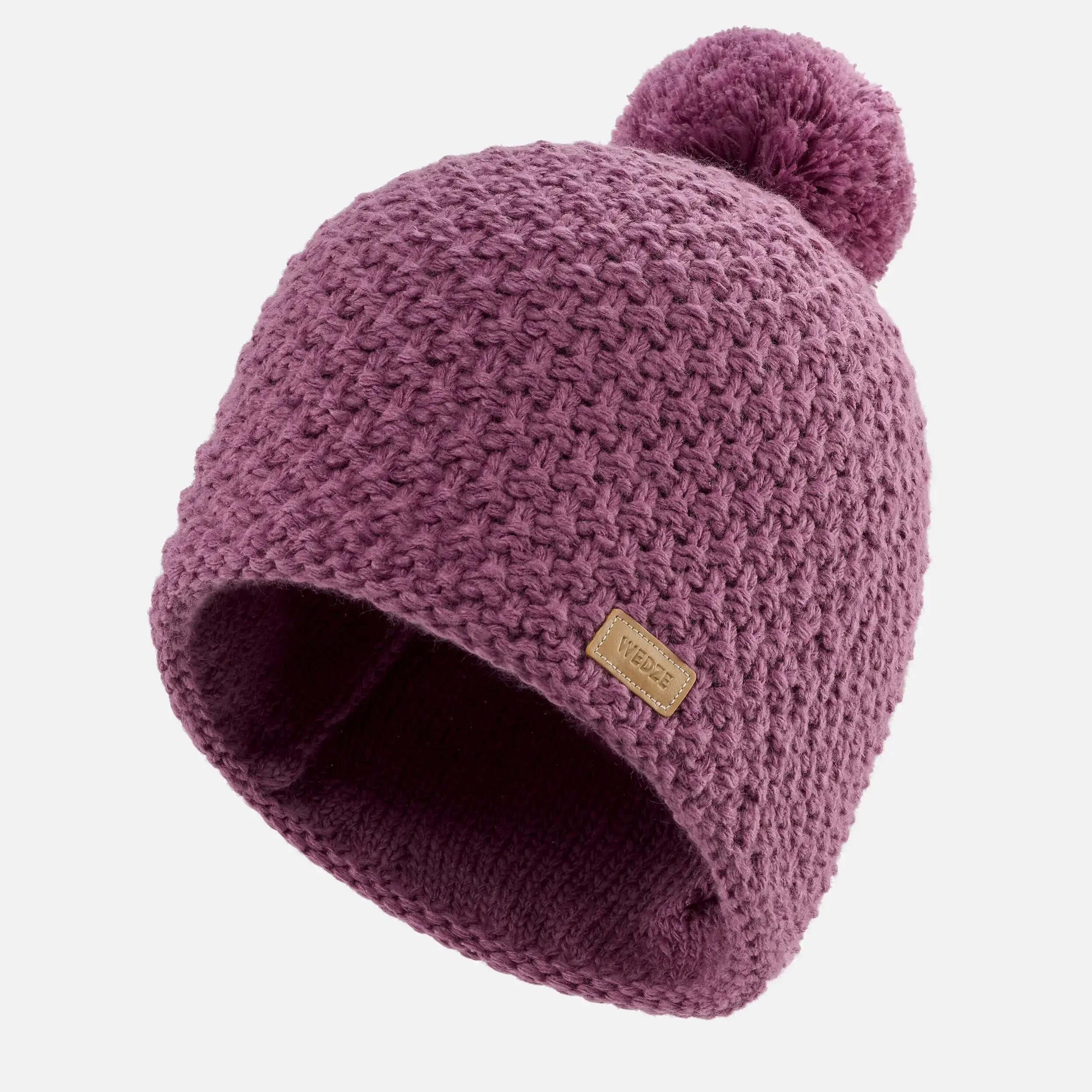 ADULT SKI HAT MADE IN FRANCE - TIMELESS - PURPLE -  3