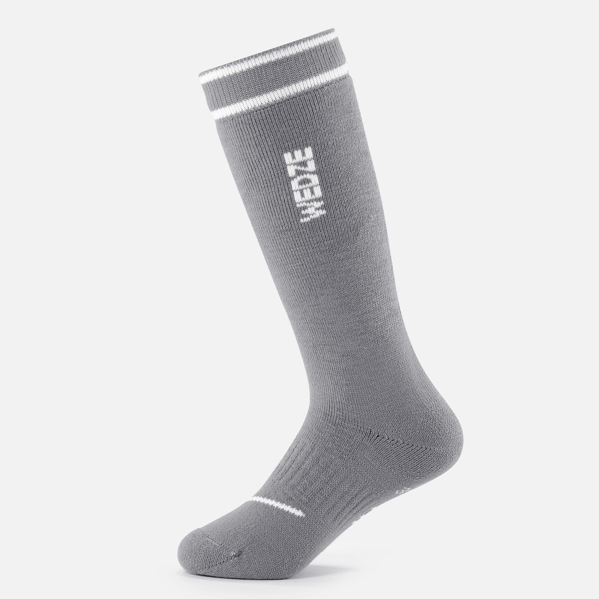 CHILDREN'S SKI AND SNOWBOARD SOCKS 50 - GREY