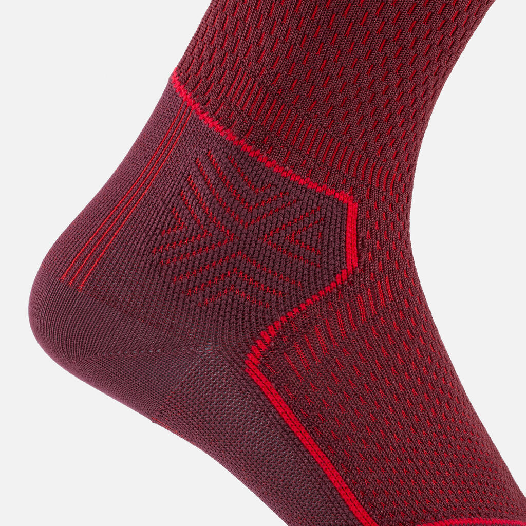 ADULT SKI AND SNOWBOARD SOCKS -  900 NR - BURGUNDY