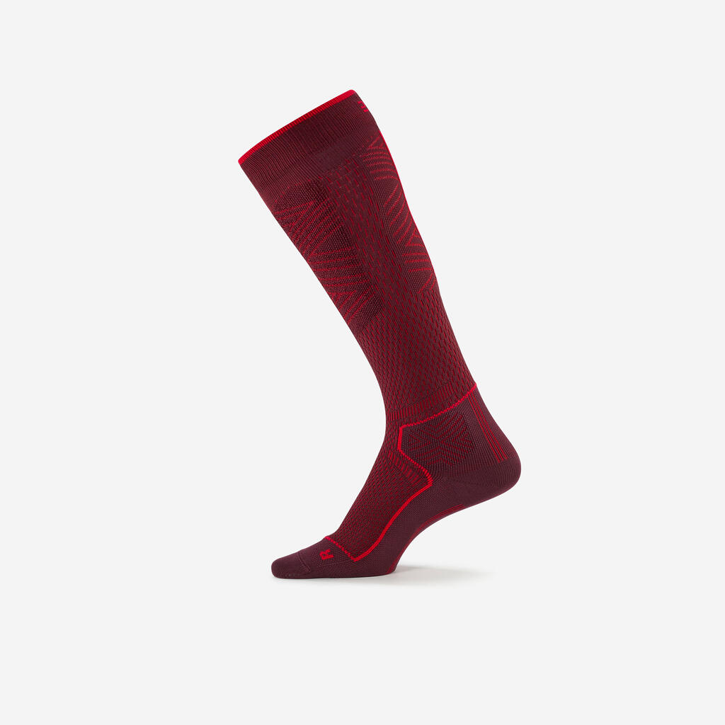 ADULT SKI AND SNOWBOARD SOCKS -  900 NR - BURGUNDY