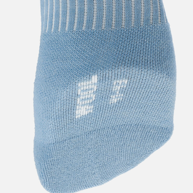 ADULT SKI AND SNOWBOARD JACQUARD SOCKS - 500 - LIGHT BLUE