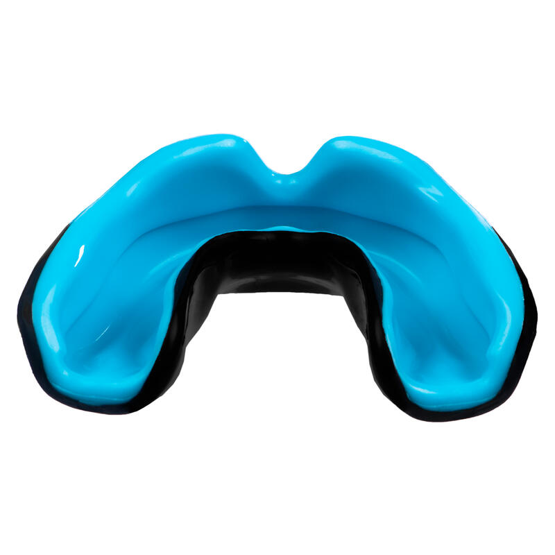 Protector bucal de rugby para aparato dental - ORTODONCIA X BRACE DUAL azul