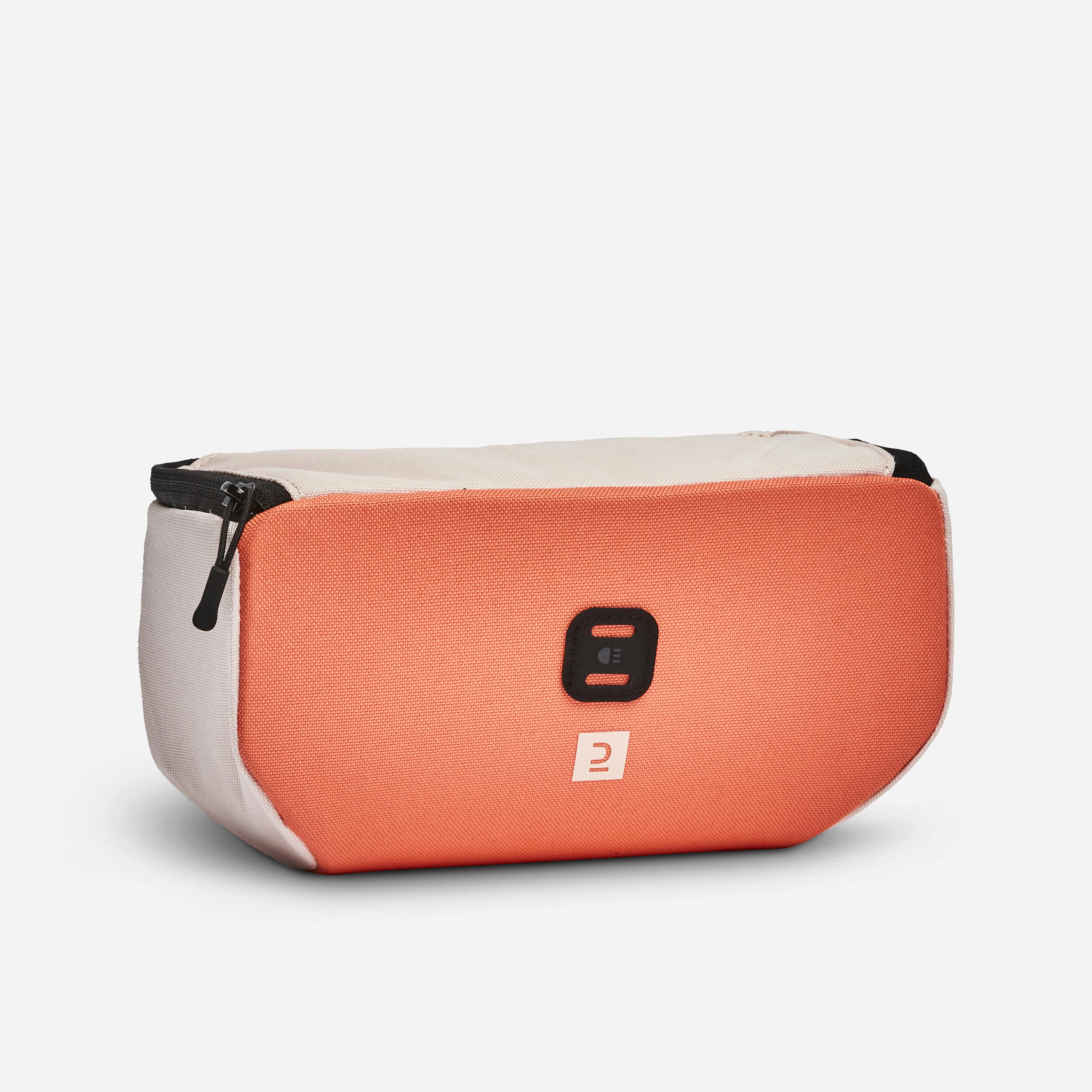 Bolsa de guiador de bicicleta de criança rosa coral