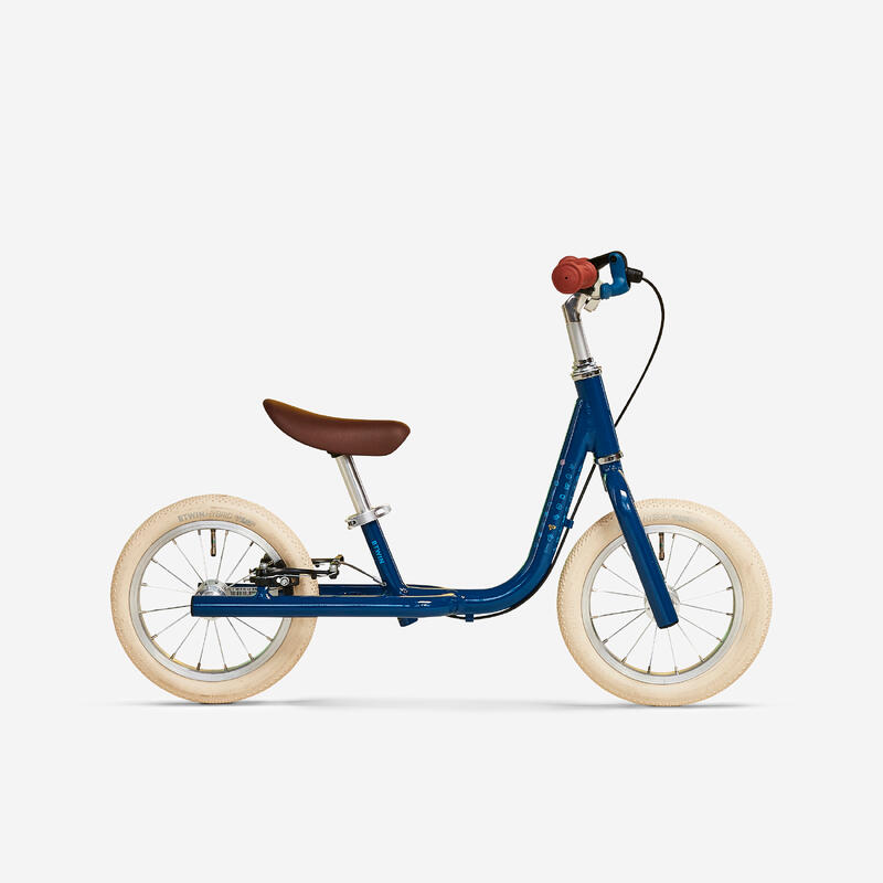 Triciclo Bicicletta per Bambini Legno Blu Pedagogica Senza Pedali