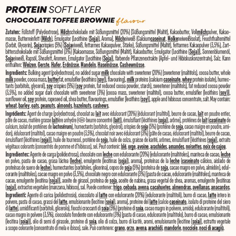 Barrette proteiche Powerbar SOFTLAYER cioccolato-toffee x12