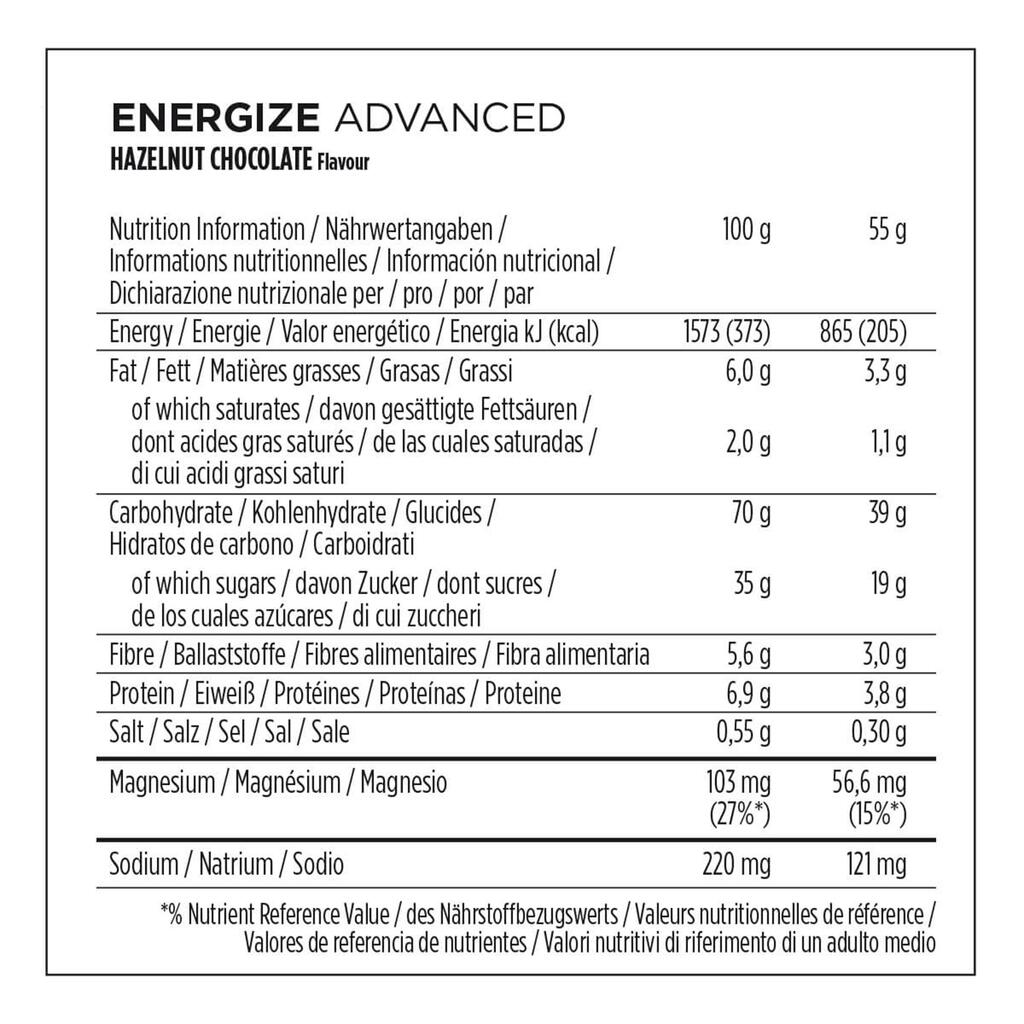 3 x 55 g C2max Energy Bar - Chocolate/Hazelnut