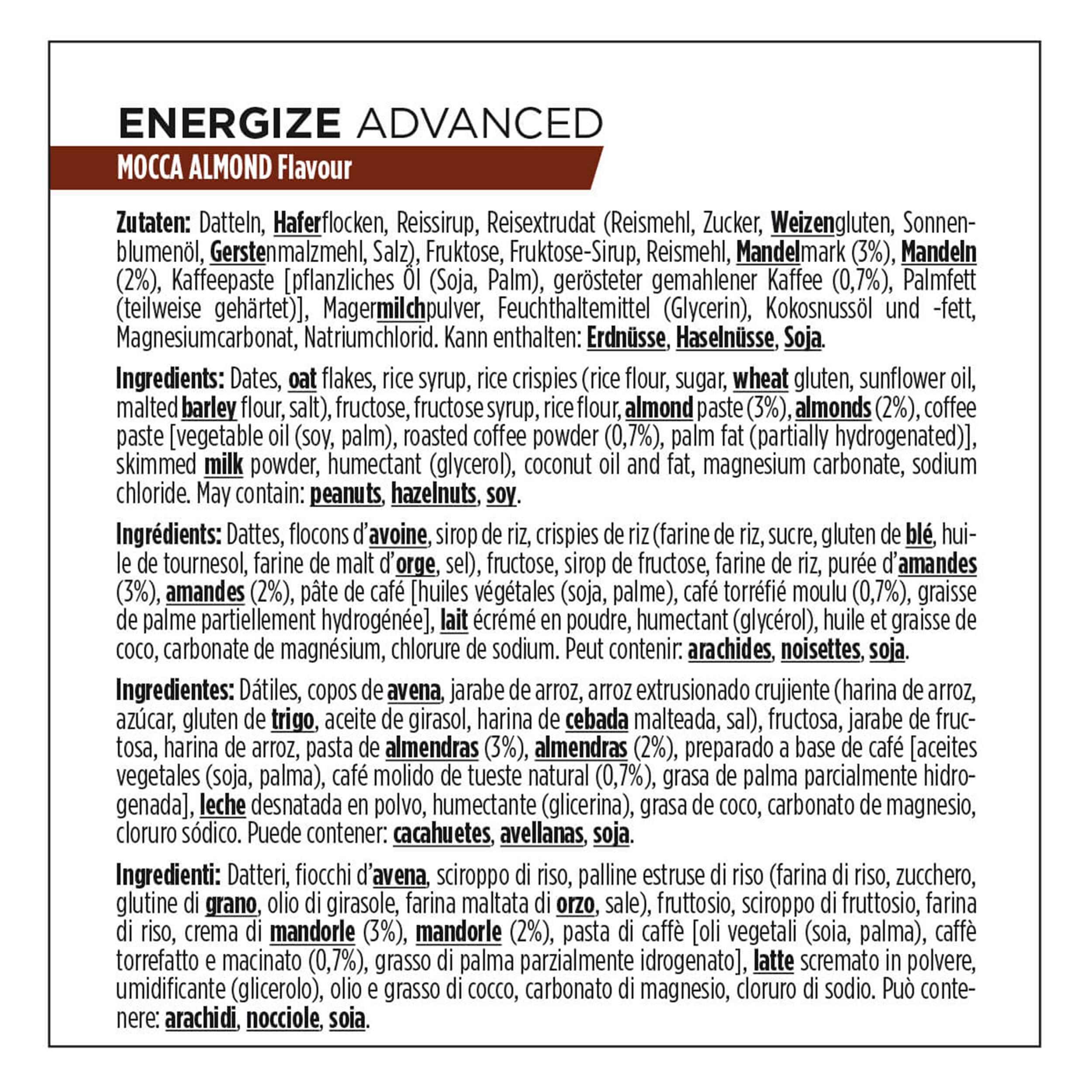 Barretta energetica Powerbar C2max Mocca Almond (3 x 55 g)