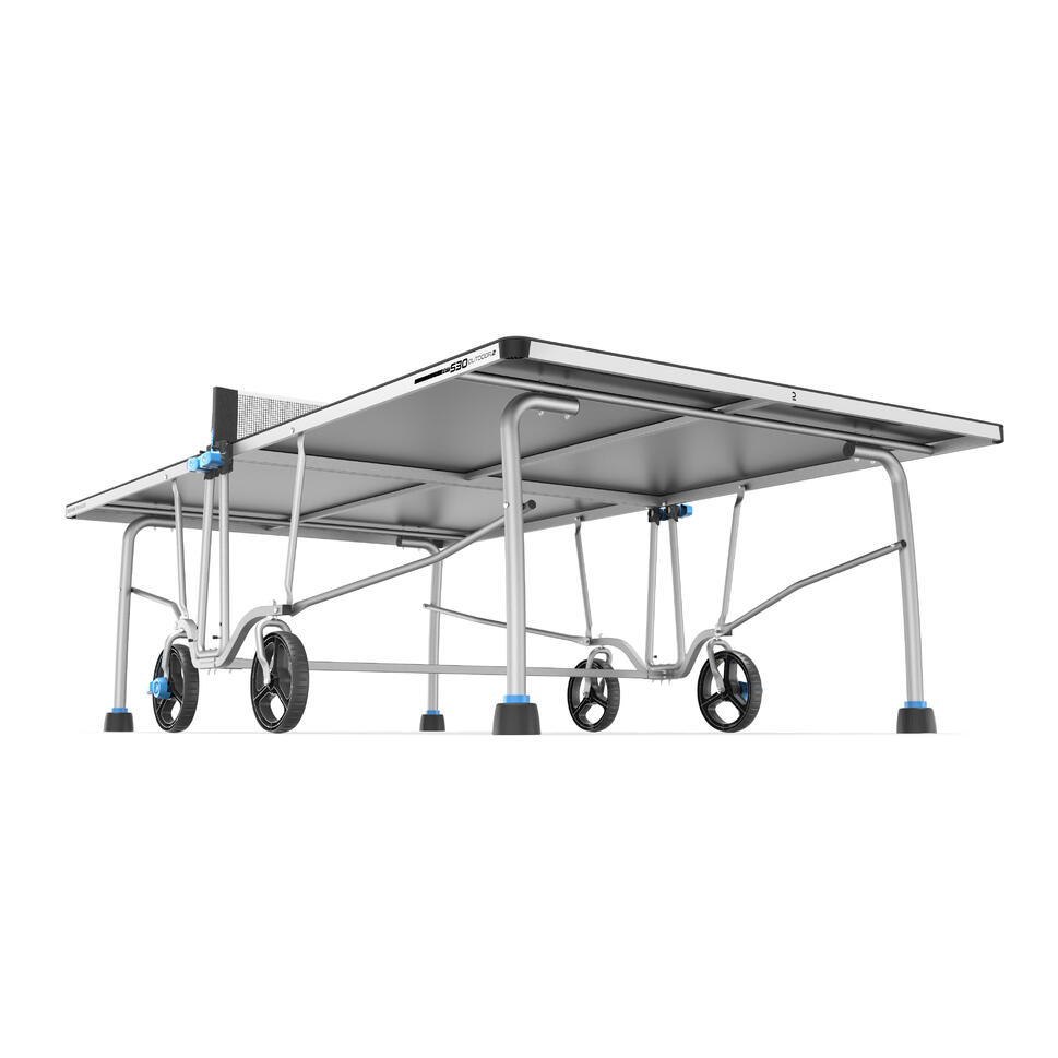 Outdoor Table Tennis Table PPT 530.2 Grey PONGORI Decathlon