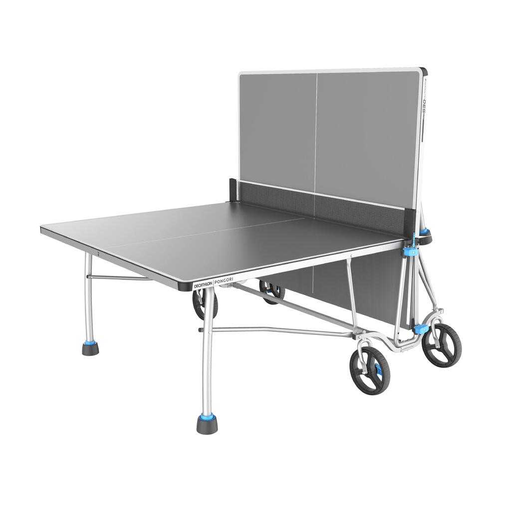 Mesa de ping pong plegable para interior y exterior  Pongori 530.2 - Gris