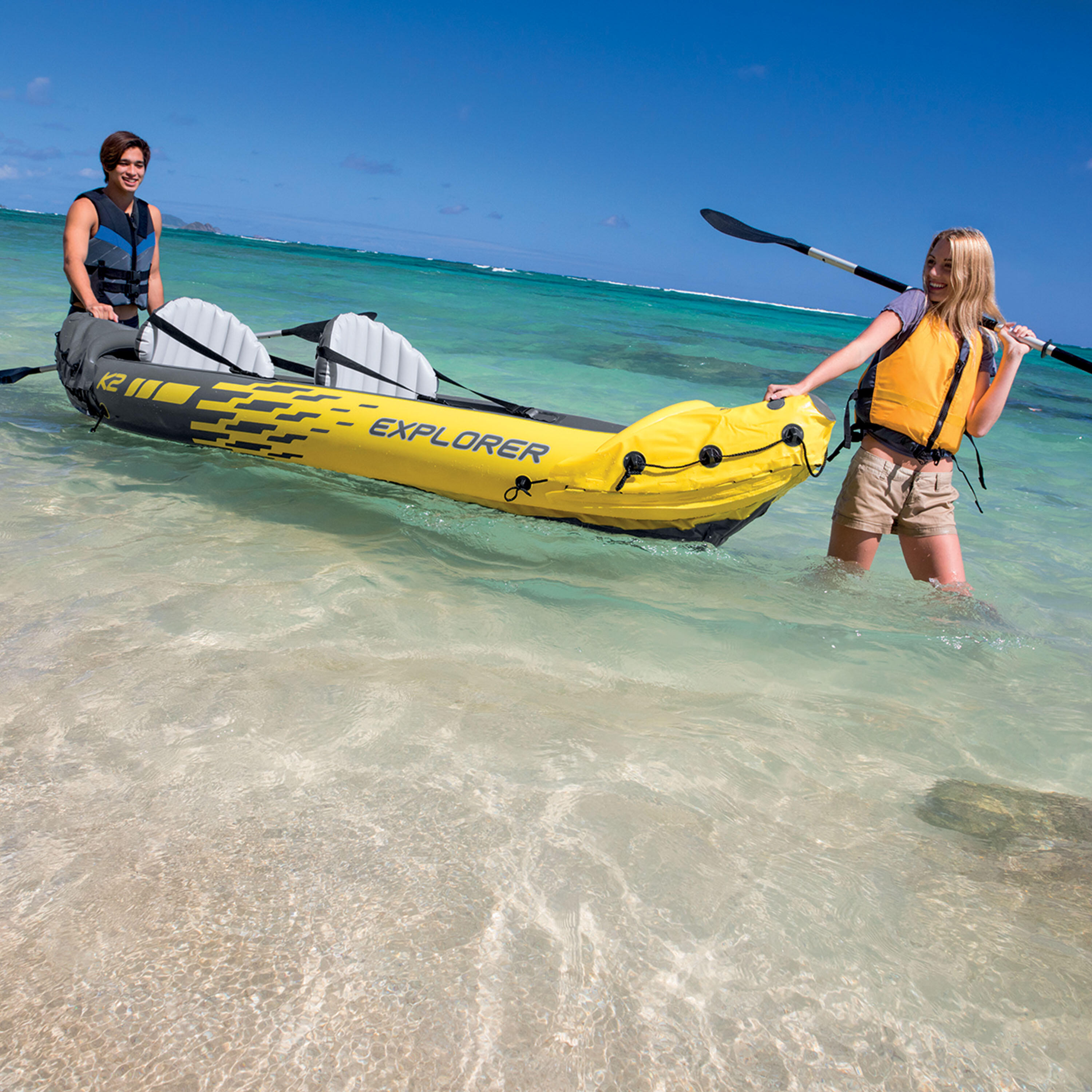 Kayak hinchable Intex Explorer K2 2 plazas - CD 8/9